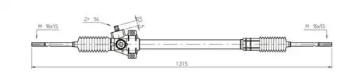Рулевая рейка GENERAL RICAMBI FI4026