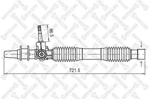 Рулевая рейка STELLOX 00-35019-SX
