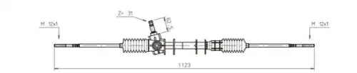 Рулевая рейка GENERAL RICAMBI SK4002