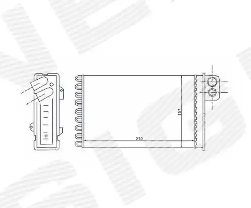 Радиатор печки SIGNEDA RP71152