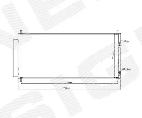 Радиатор кондиционера (конденсатор) SIGNEDA RC940240