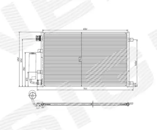 Радиатор кондиционера (конденсатор) SIGNEDA RC940038