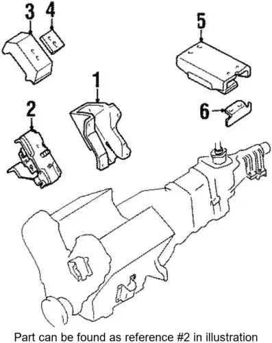 Подвеска, двигатель 8971041581 ISUZU