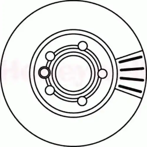 Тормозной диск BENDIX 562043B