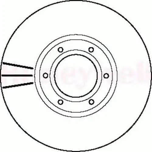 Тормозной диск 562105B BENDIX