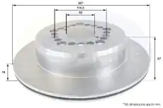 Тормозной диск COMLINE ADC0163V вентилируемый , задняя ось