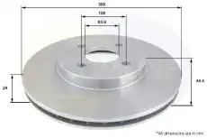 Тормозной диск COMLINE ADC1220V вентилируемый , передняя ось