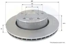 Тормозной диск COMLINE ADC1306V вентилируемый , передняя ось