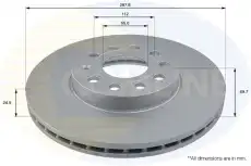 Тормозной диск COMLINE ADC1455V вентилируемый , передняя ось