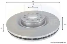 Тормозной диск COMLINE ADC1469V вентилируемый , передняя ось