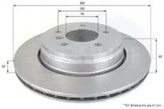 Тормозной диск COMLINE ADC1726V вентилируемый задняя ось