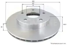 Тормозной диск COMLINE ADC2303V вентилируемый , передняя ось
