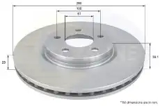Тормозной диск COMLINE ADC2311V вентилируемый , передняя ось