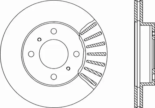 Тормозной диск OPEN PARTS BDA1348.20