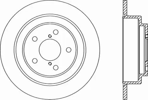 Тормозной диск OPEN PARTS BDA1492.10
