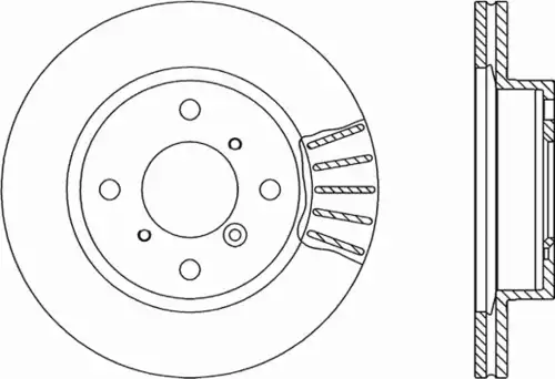 Тормозной диск OPEN PARTS BDA1822.20