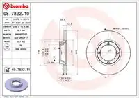 Тормозной диск BRECO BS 7587 передняя ось