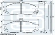 Тормозные колодки дисковые STARKE 179830