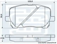 Тормозные колодки дисковые STARKE 179845