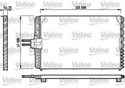 Радиатор кондиционера (конденсатор) VALEO 817228