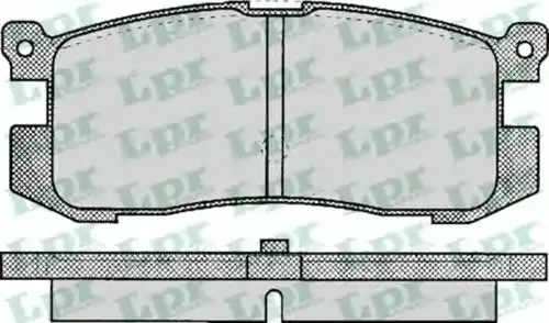 Тормозные колодки дисковые LPR 05P037