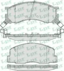 Тормозные колодки дисковые LPR 05P1126