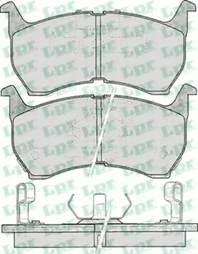 Колодки торм пер c дат 626 -87 (GDB1036) 05P371 LPR