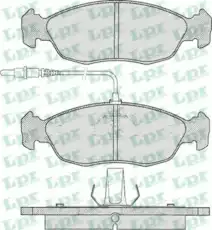 Тормозные колодки дисковые LPR 05P450