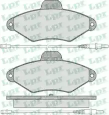 Тормозные колодки дисковые LPR 05P487