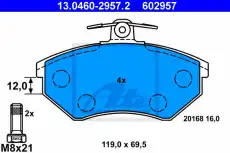 Тормозные колодки дисковые ATE 13.0460-2957.2