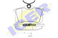 Тормозные колодки дисковые ICER 180697-700