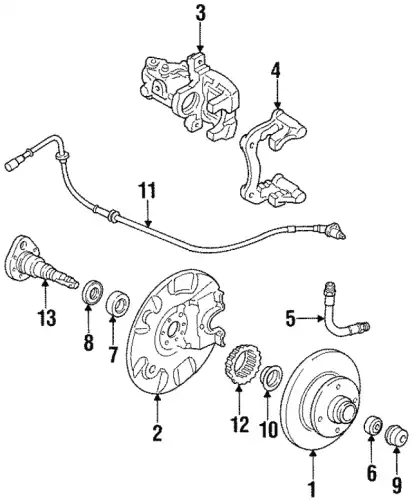 Датчик ABS VAG 191927807D