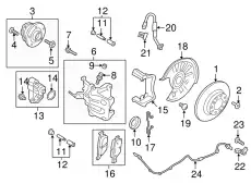 Корпус суппорта 8V0615423A VAG