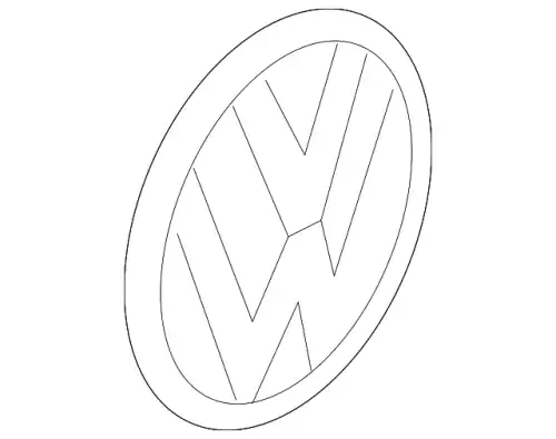  5NA853630FOD ЭМБЛЕМА VW ЧЁРНЫЙ VAG