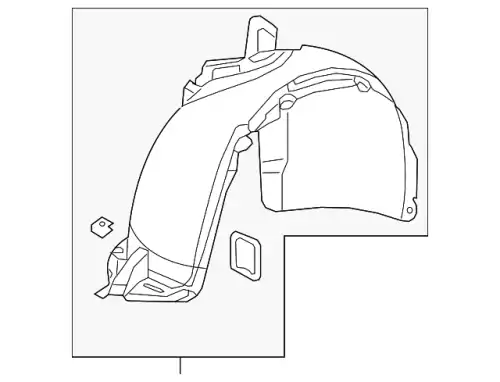 Подкрылок VAG 5NA805912AF