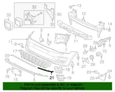 молдинг 5G0853764A 3Q7 VAG