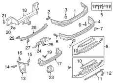  (8 ГР.), (AUDI), НАПРВЛЯЮЩАЯ 4M0807454A VAG