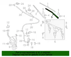 Рычаг щетки стеклооч 8U1955407A 1P9 VAG