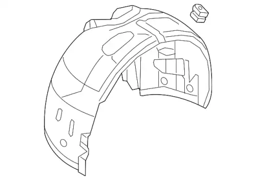 Подкрылок VAG 8W6821172C