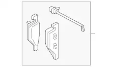 Тормозные колодки дисковые VAG 8R0 698 151 R
