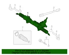 Рулевая рейка MB 204 460 35 00 80