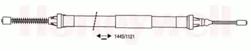 Трос ручного тормоза BENDIX 432833B