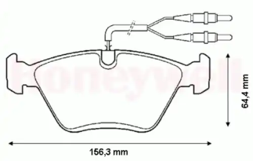 Тормозные колодки дисковые BENDIX 571420B