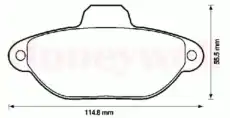 Тормозные колодки дисковые JURID 571749J