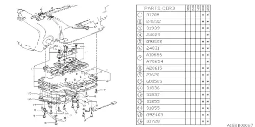 Фильтр АКПП SUBARU 31728X0F00