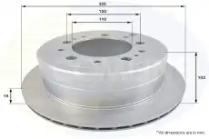 Тормозной диск COMLINE ADC0183V вентилируемый , задняя ось