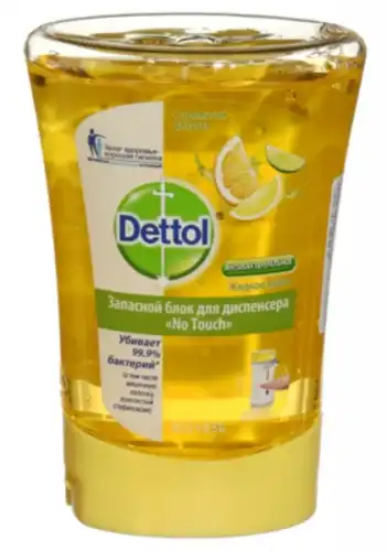 Мыло жидкое антибактер.Dettol зап.блок 250мл Цитрус 4607109405949