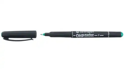 Маркер перм.Centropen2636F пулевидн.0,6мм зеленый 8595013611418