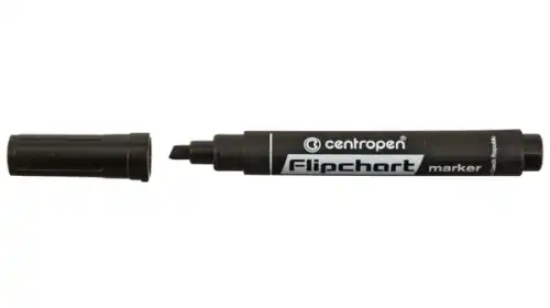 МАРКЕР ФЛИП.CENTROPEN8560 КЛИНОВИДН.1-4,6ММ ЧЕРНЫЙ 8560/01-12 8595013615485