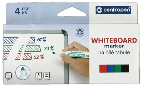 НАБОР МАРКЕР.ВАЙТБ.4ЦВ.CENTROPEN 8559/04 8595013617267